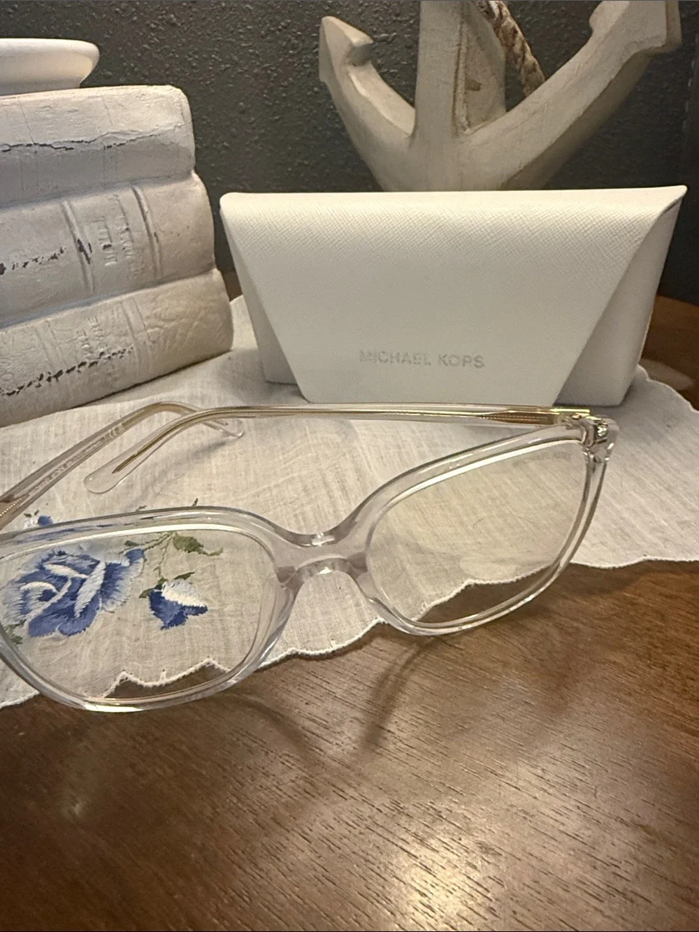 Michael Kors transparent round